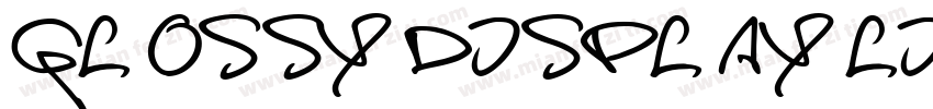 GL OSSY DISPL AY LIG字体转换